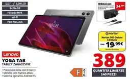Comet Lenovo yoga tab offerta