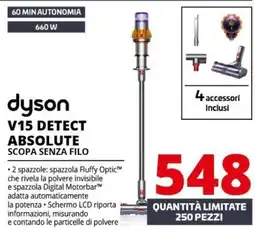 Comet Dyson V15 Detect Absolute Scopa Senza Filo offerta