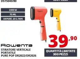 Comet Rowenta stiratore verticale portatile offerta