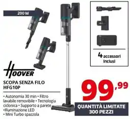 Comet Hoover Scopa senza filo HFG10P offerta