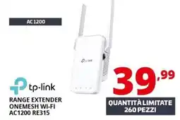 Comet tp-link range extender onemesh wi-fi ac1200 re315 offerta