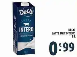 Deco Supermercati Decò latte intero offerta