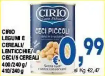 Cirio Ceci Piccoli