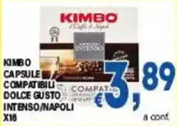 DEM Kimbo capsule compatibili Dolce Gusto Intenso/Napoli offerta