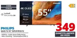 Comet Philips QLED TV 55" offerta