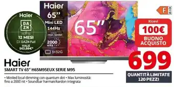 Comet Haier SMART TV 65" H65M95EUX SERIE M95 offerta