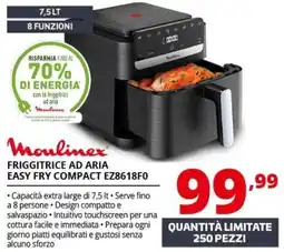 Comet Moulinex friggitrice ad aria easy fry compact offerta