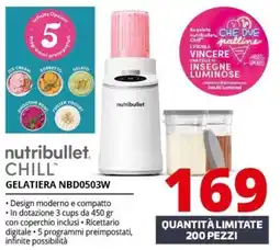 Comet nutribullet CHILL GELATIERA NBD0503W offerta