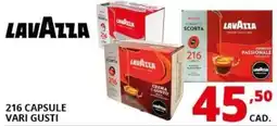 Comet Lavazza capsule vari gusti offerta