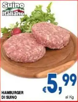 DEM Hamburger di suino offerta