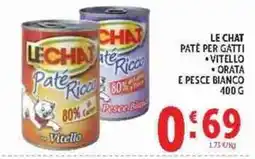 Deco Supermercati Le Chat Paté Ricco offerta