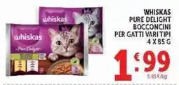 Deco Supermercati Whiskas Pure Delight bocconcini per gatti offerta