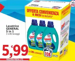 Market Ingross Lavatrice General 5 in 1 offerta