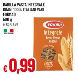 Famila Superstore Barilla pasta integrale mezze penne rigate offerta