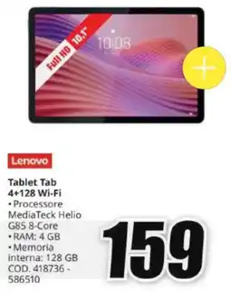 MediaWorld Lenovo Tablet Tab 4+128 Wi-Fi offerta