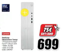MediaWorld Lenovo Desktop IdeaCentre Tower offerta