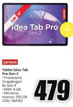 MediaWorld Lenovo Tablet Idea Tab Pro Gen 2 offerta