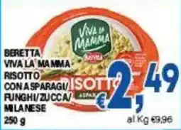 DEM Beretta Viva la Mamma risotto con asparagi funghi zucca milanese offerta