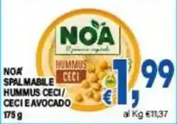 DEM NOA' spalmabile hummus ceci offerta