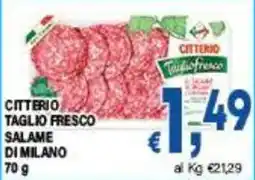 DEM Citterio taglio fresco salame di milano offerta