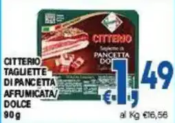 DEM Citterio tagliette di pancetta affumicata/dolce offerta