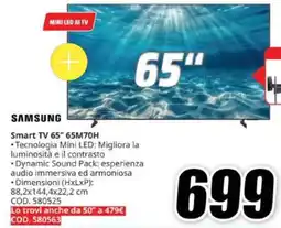 MediaWorld Samsung Smart TV 65" 65M70H offerta