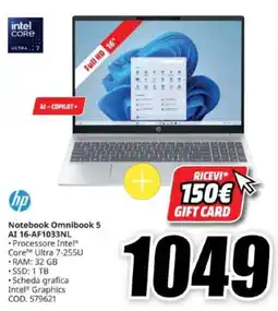 MediaWorld Notebook Omnibook 5 AI offerta