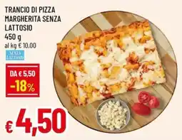 Famila Superstore Trancio di pizza margherita senza lattosio offerta