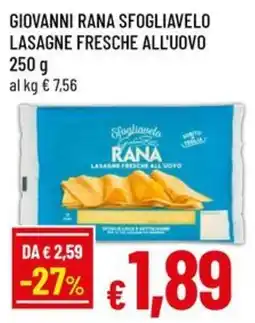 Famila Superstore Lasagne fresche all'uovo Rana offerta