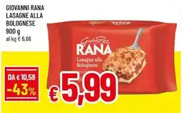 Famila Superstore Lasagne alla Bolognese Rana offerta