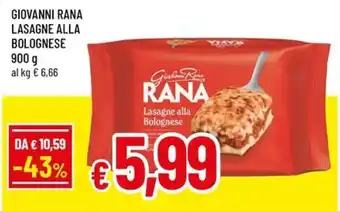 Famila Superstore Lasagne alla Bolognese Rana offerta