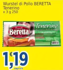Market Ingross Wurstel di Pollo BERETTA Tenerino offerta