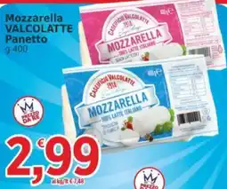 Market Ingross Mozzarella Panetto Valcolatte offerta