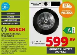 Comet Bosch lavatrice serie 6 offerta