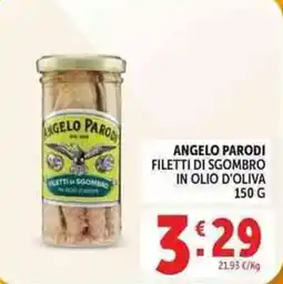 Deco Supermercati Angelo Parodi filetti di sgombro in olio d'oliva offerta