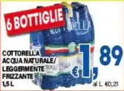 DEM Cottorella acqua naturale leggermente frizzante offerta