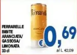DEM Ferrarelle bibite aranciata gassosa limonata offerta