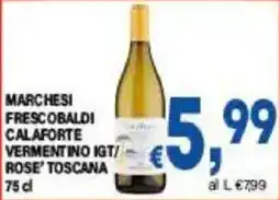 DEM Marchesi Frescobaldi Calaforre Vermentino IGT Rose' Toscana offerta