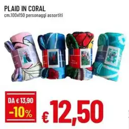 Famila Superstore Plaid in coral offerta