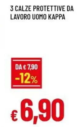 Famila Superstore Calze protettive da lavoro uomo Kappa offerta