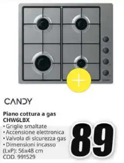 MediaWorld Candy piano cottura a gas offerta