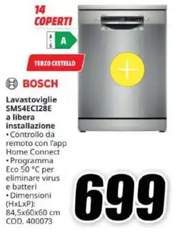 MediaWorld Lavastoviglie Bosch SMS4ECI28E offerta