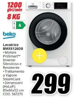 MediaWorld Lavatrice Beko BMX8126DB offerta