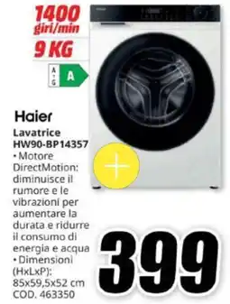 MediaWorld Haier Lavatrice HW90-BP14357 offerta