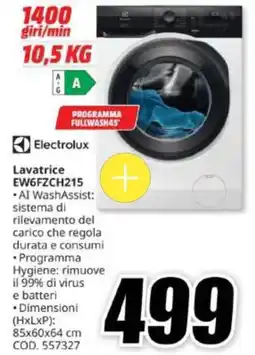 MediaWorld Lavatrice Electrolux offerta