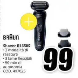 MediaWorld Braun Shaver B1650S offerta