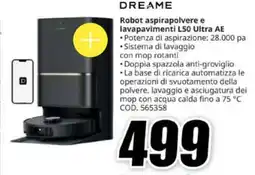 MediaWorld Dreame Robot aspirapolvere e lavapavimenti L50 Ultra AE offerta