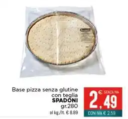 Altasfera Base pizza senza glutine con teglia SPADONI offerta