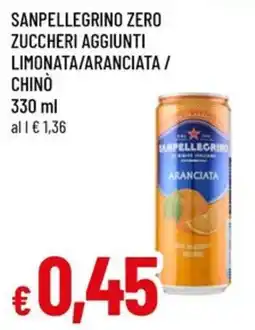 Famila Superstore Sanpellegrino zero zuccheri aggiunti limonata/aranciata/chinò offerta