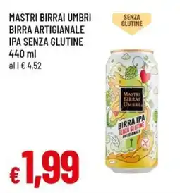 Famila Superstore Mastri Birrai Umbri Birra IPA senza glutine offerta